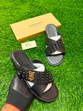 SANDALE BURBERRY NOIR
