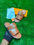 SANDALE HERMES MARRON