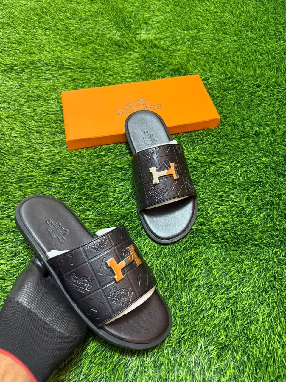 SANDALE HERMES NOIR